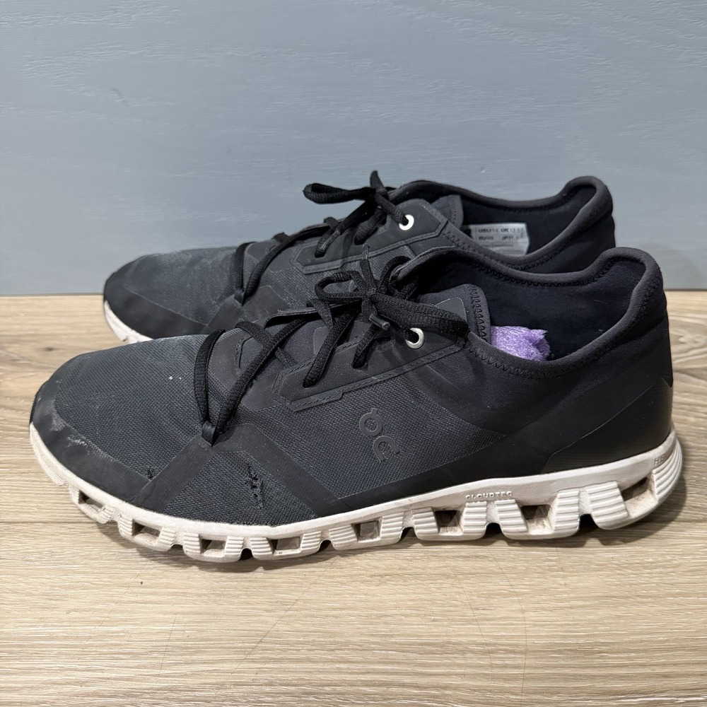 On Cloud X 3 AD Mens Black Running Shoes Sneakers 3MD30320299 Size 14